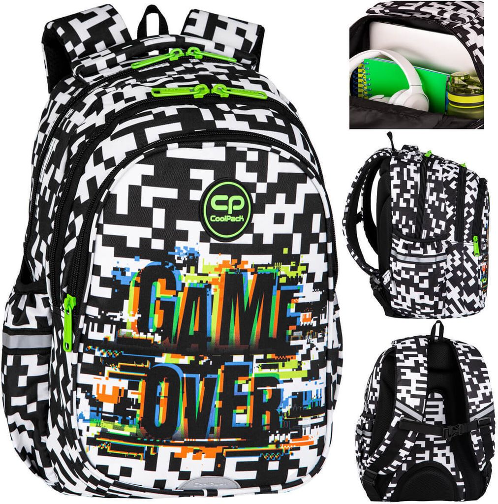 CoolPack Plecak młodzieżowy Jerry Game Over, 1 sztuka