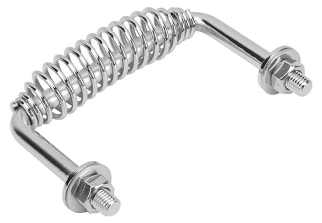 Poignée de porte à ressort en inox 304 pour matériel de restauration