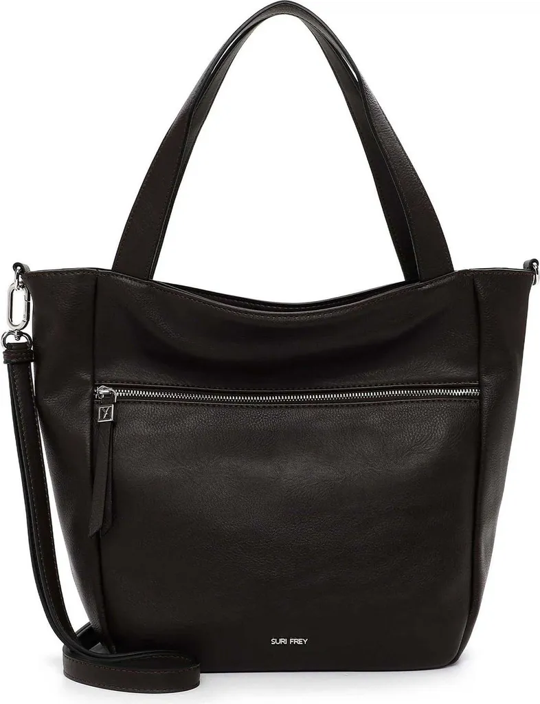 SURI FREY Borsa Shopper Abbey City - Marrone Scuro Chic & Vegan