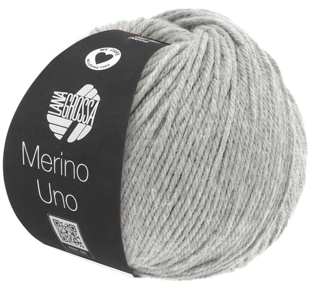 Lana Grossa MERINO UNO 50 g extrafeine Wolle mit Produktbild  KI-generiertes Bild