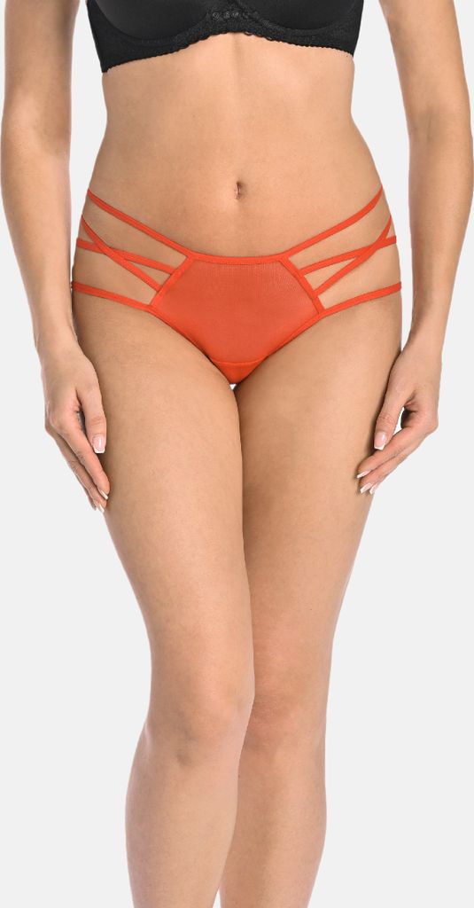 Teyli Mesh-Tanga mit Riemen für Damen Kathy Female 3143 rot S