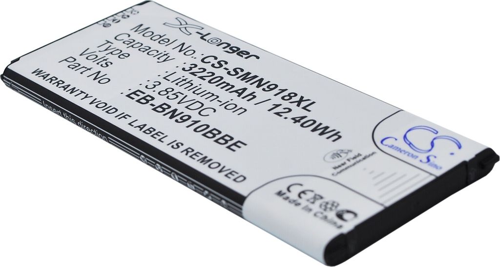 TECHTEK Akku Kompatibel mit [Samsung] Galaxy Note 4, SM-N910A, SM-N910C, SM-N910FD, SM-N910FQ, SM-N910H, SM-N910I, SM-N910K, SM-N910L, SM-N910M, SM-N