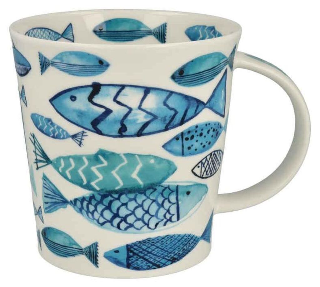 Dunoon Benmore Go Fish extragroßer Fine Bone China Becher Produktbild 