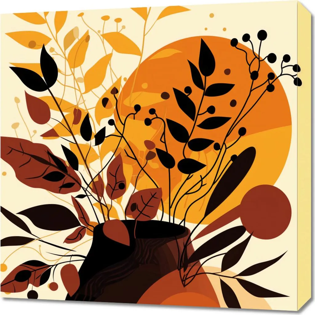 Quadro 60x60cm Bouquet di Frutta | Stampa su Tela per Cucina e Soggiorno