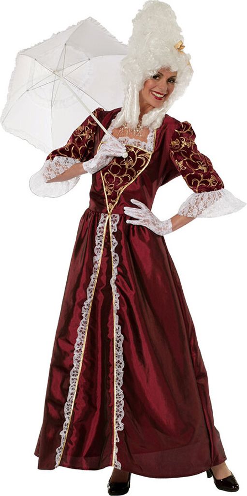 Kostüm Rokoko Dame Marquise bordeaux Größe: 42