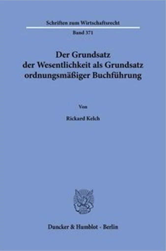 Comprendre la matérialité comptable allemande Wesentlichkeit GoB