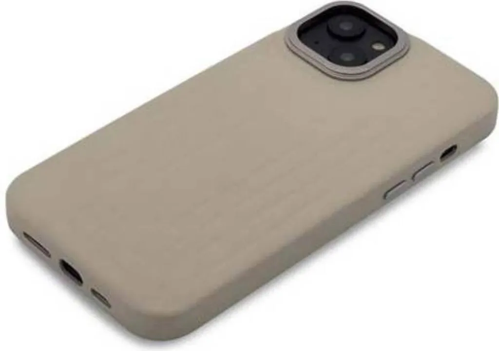 Decoded Coque en Cuir pour iPhone 14 Plus Compatible MagSafe - Beige Sable - 2