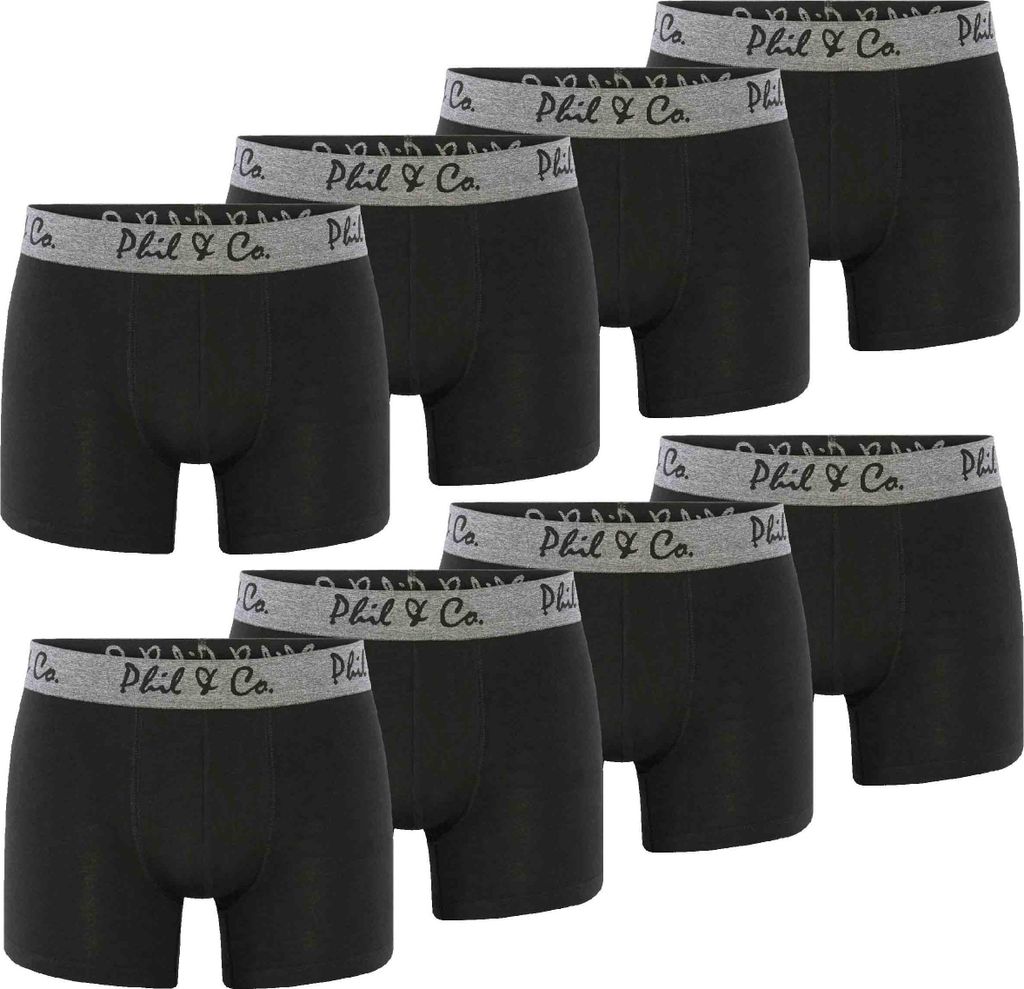 PHIL & Co Berlin 8er Pack Herren Boxershorts Pants Trunk Produktbild 