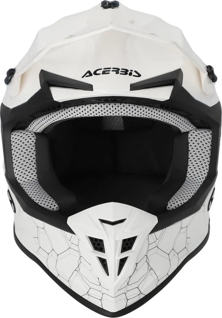 Casque de Cross Acerbis Linear Solid 2024 Blanc Taille XS Protection MX - 6