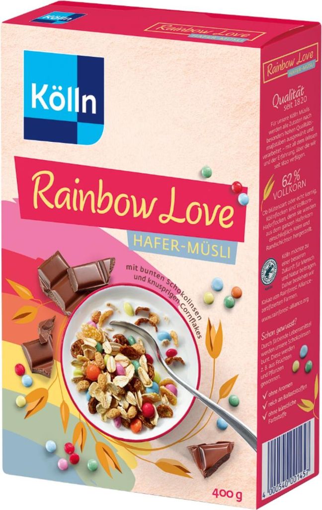 Kölln Müsli Rainbow Love, 8x400g Sparpaket