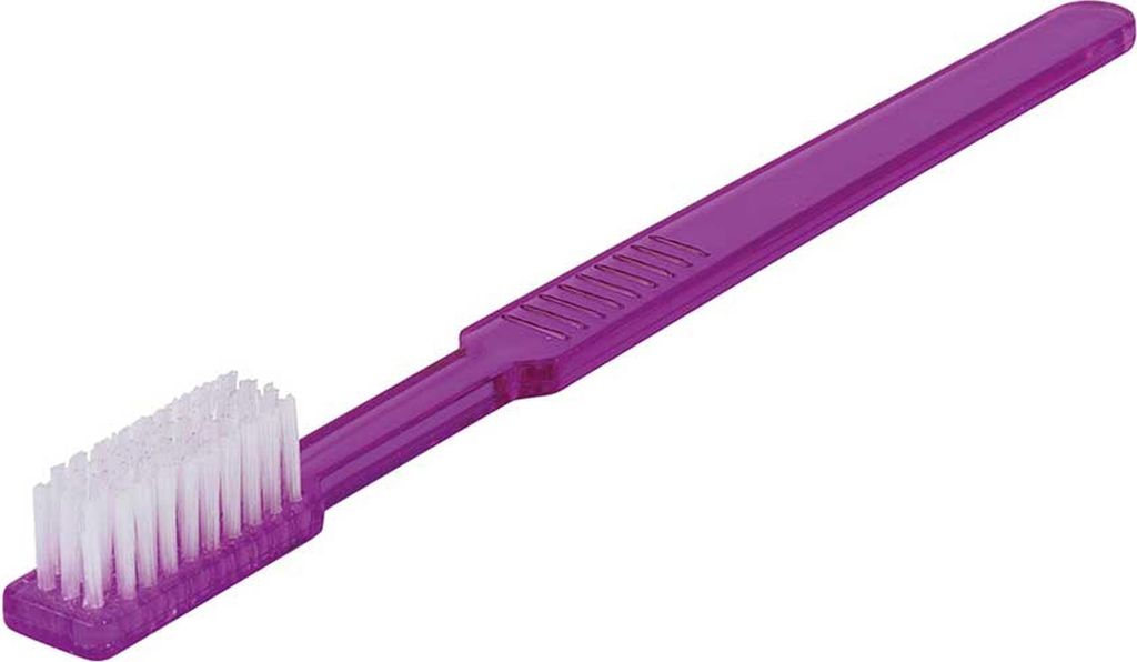 Einmalzahnbürsten Unigloves - mit Zahnpasta - Kunststoff - 500 Zahnbürsten lila