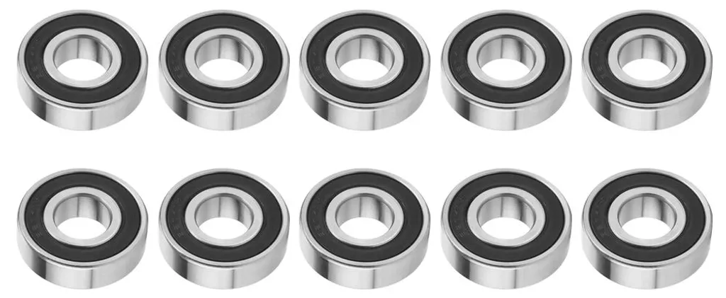 10 Roulements à Billes 6204-2RS à Haute Vitesse - 17 x 47 x 14 mm