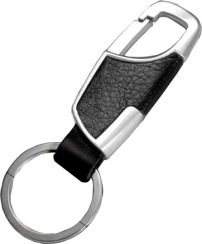 Ciondolo Moschettone Uomo Argento e Lega 8,8x3,2cm | Accessorio Maschile