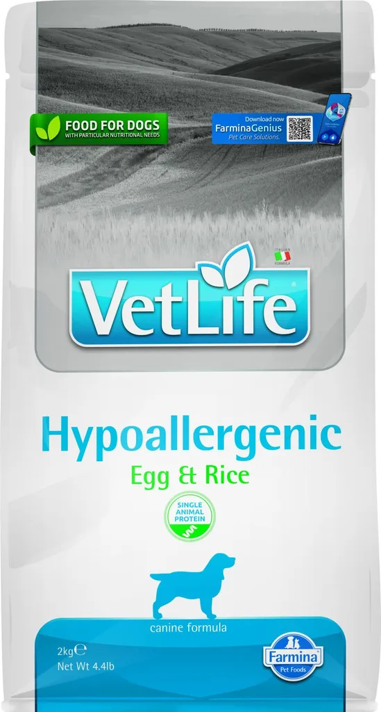 Vet Life Natural Hypo Croquettes à l'Œuf pour Chien Sensible 2kg