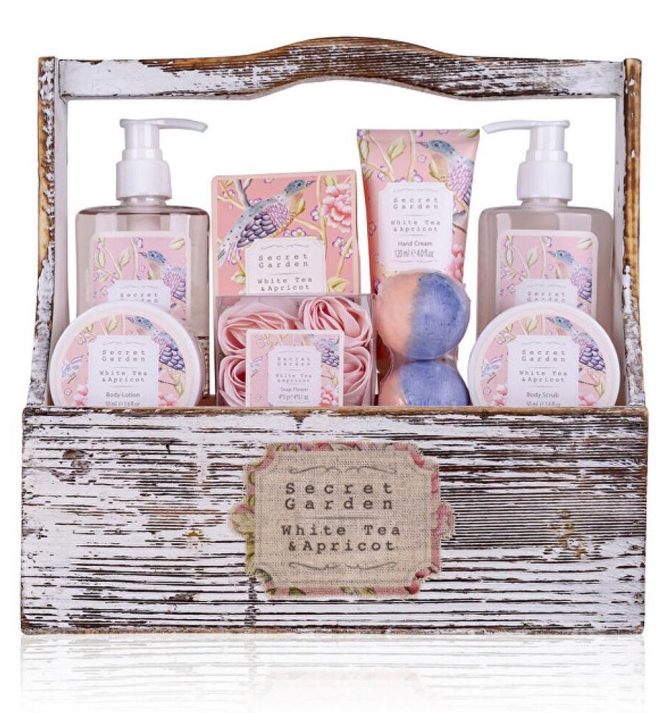 Geschenkset Pflegeset Badeset Wellness Vintage Deko Produktbild 