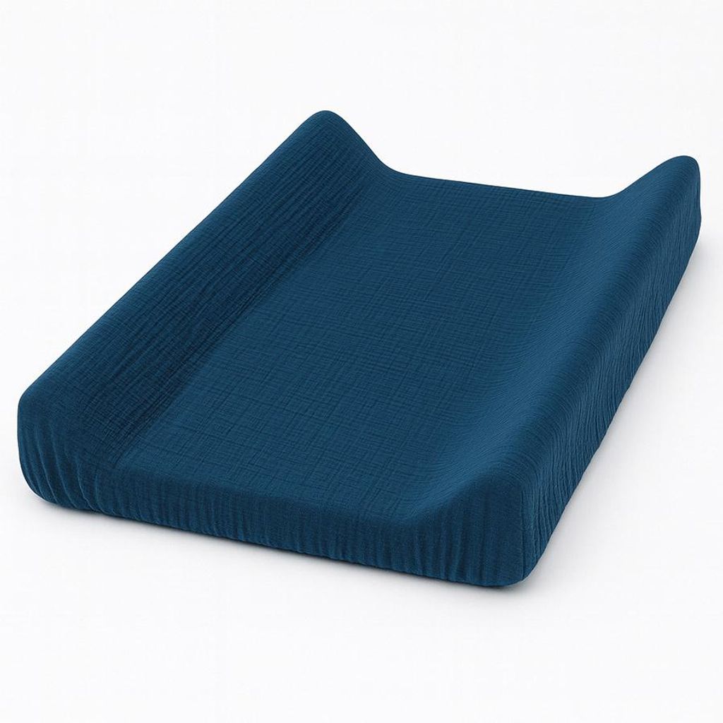 DOLCE SONNO Wickelauflagenbezug Musselin 50x70 cm – Atmungsaktiv, Sanft zur Babyhaut, 100% Baumwoll