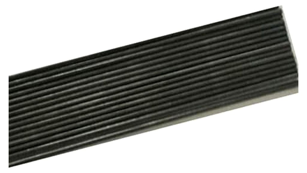 2 schwarze Karbonfedern, gerade Stahldrähte, Durchmesser 10 mm, Länge 500 mm, für DIY und Handarbeiten.
