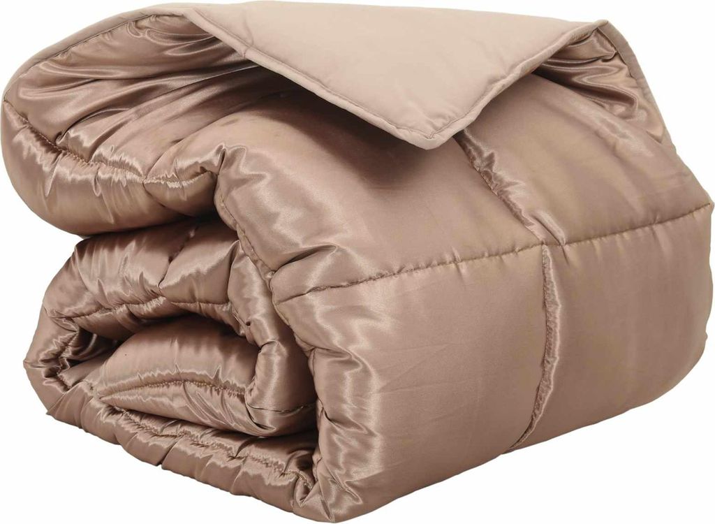 Winterbettdecke Gold 200 x 155 cm Satin und Mikrofaser