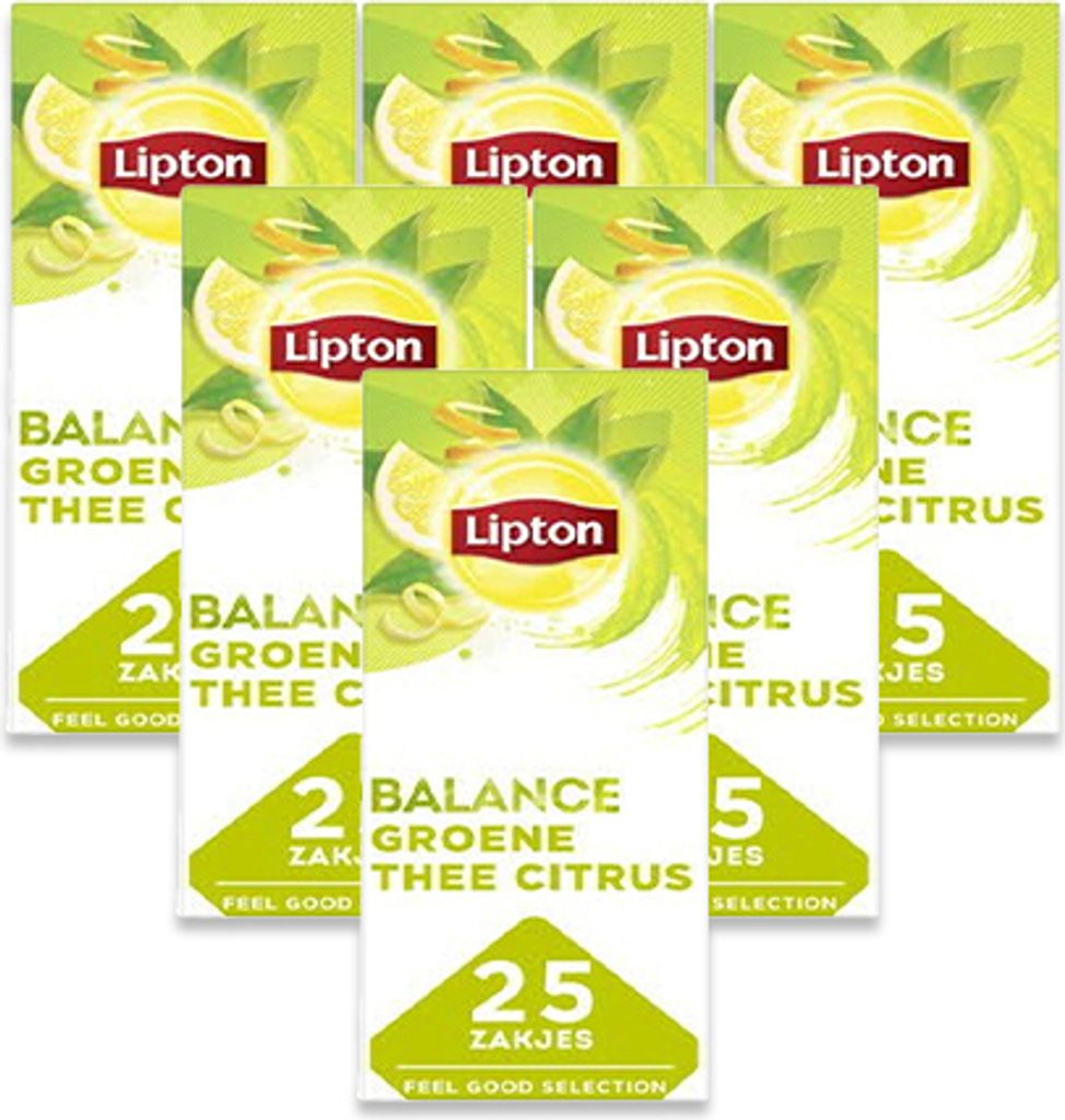 Lipton - Feel good selection Grüntee Zitrone - 6x 25 Produktbild 