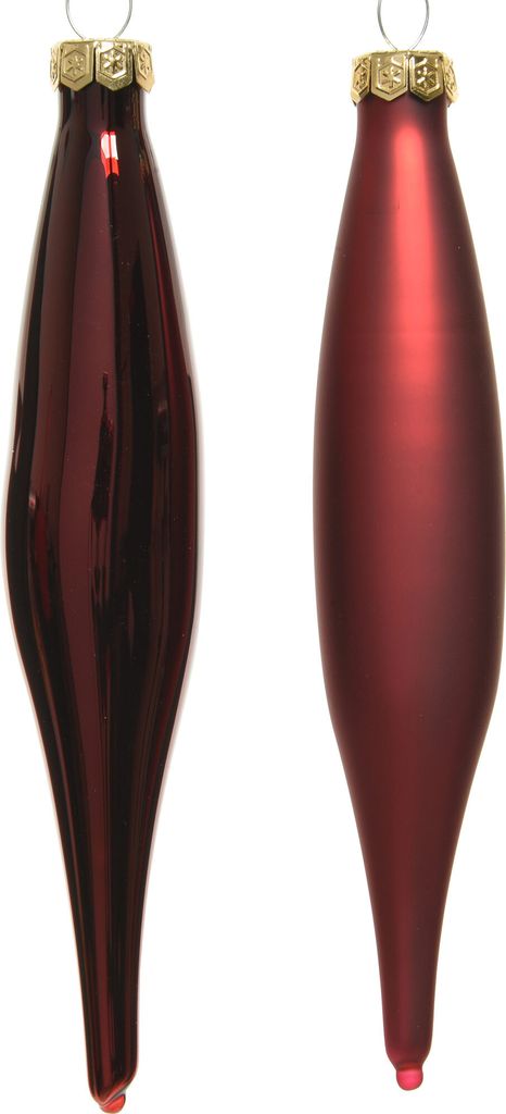 Christbaumschmuck Eiszapfen 15cm Glas 6er Set - Ochsenblut Produktbild 