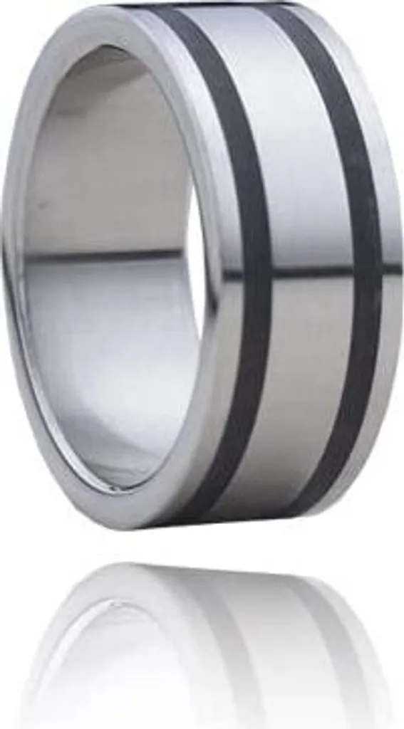Anello Uomo Design Nero Opaco Karisma HSR5059 Misura 21.3mm Shop