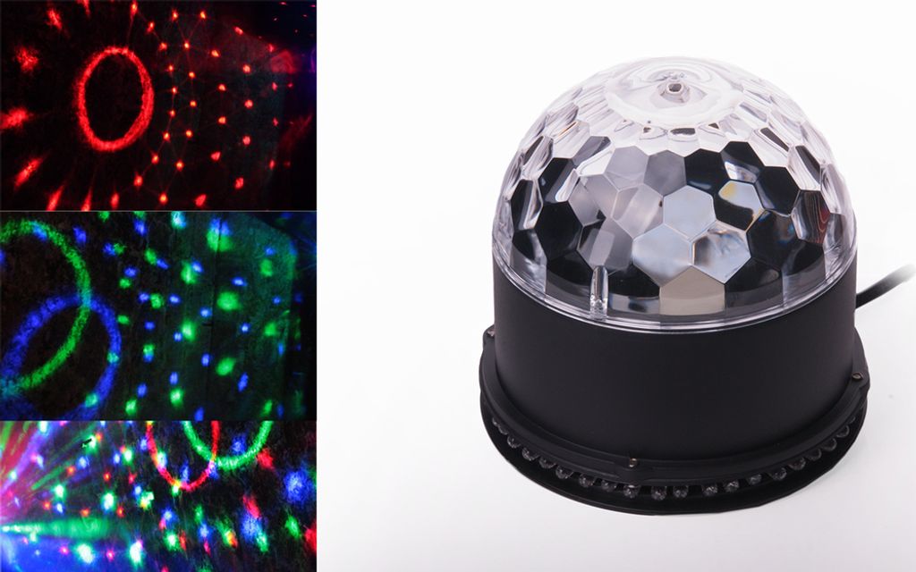 LED Disco Lichteffekt Discokugel RGB DJ Party Bühnenbeleuchtung Effekt Licht DE 