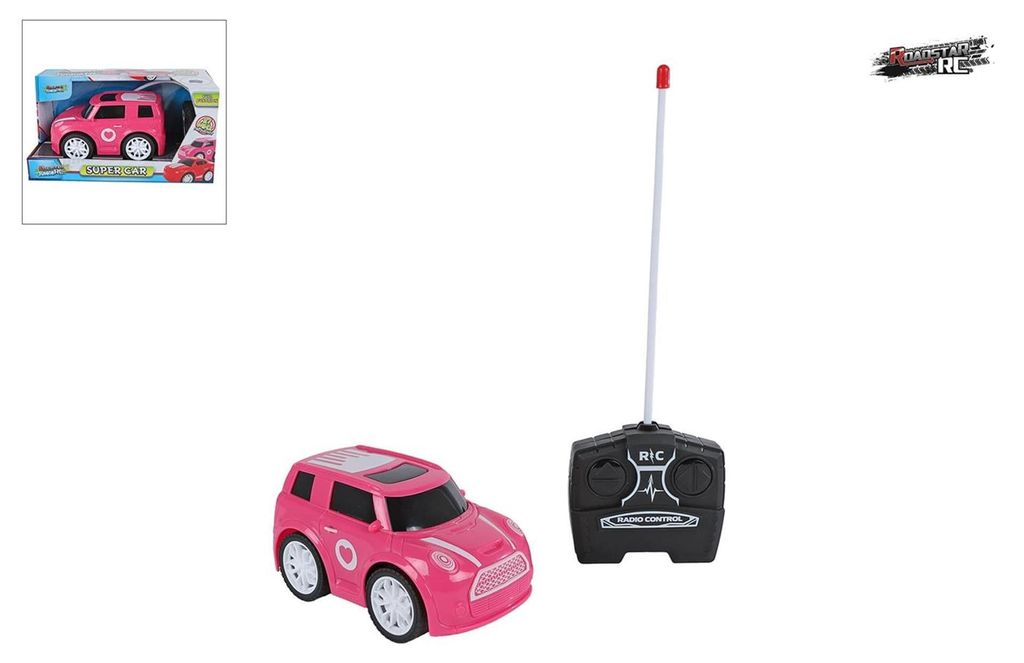 Riaditeľné auto Roadstar RC ružové 27Mhz, 13,5cm Obrázok produktu 