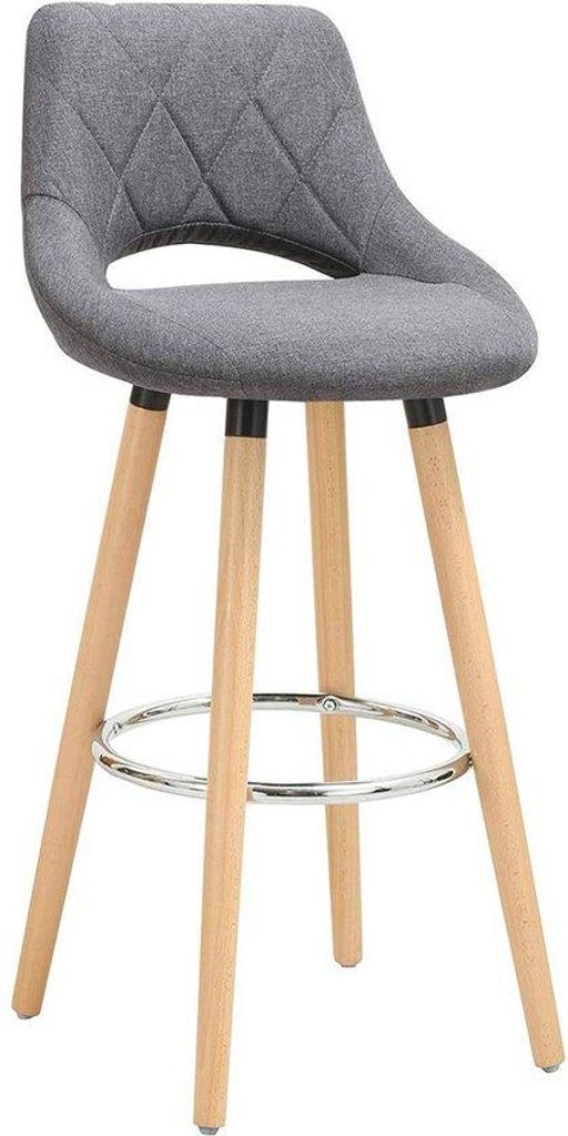 Barstoel Deluxe - Industrial - Dunkelgrau - 1er Set - Produktbild 