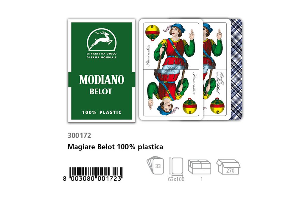 Modiano Texas Poker Kartenspiel 100% Plastik Hellgrün 