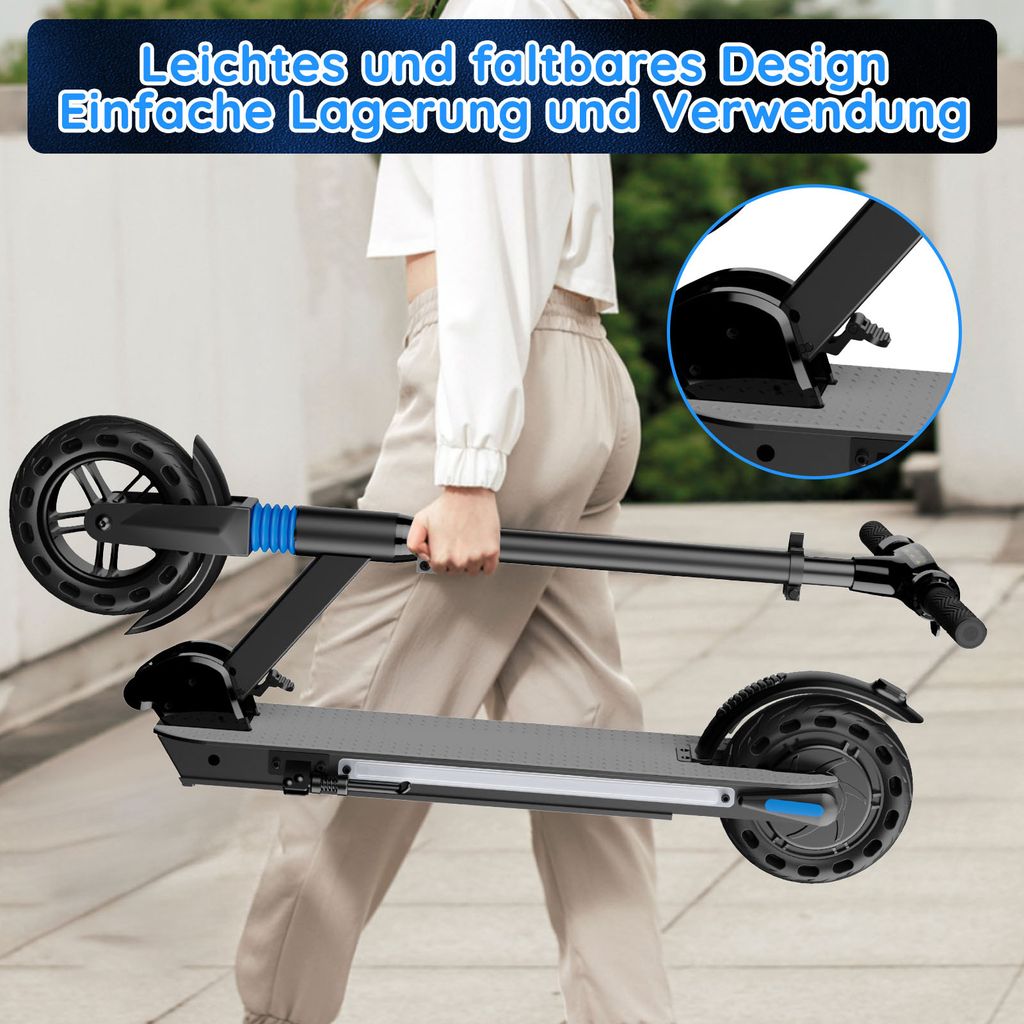 Elektroscooter 8 Zoll Kinder und Jugendliche 12-16 Jahren Produktbild 3