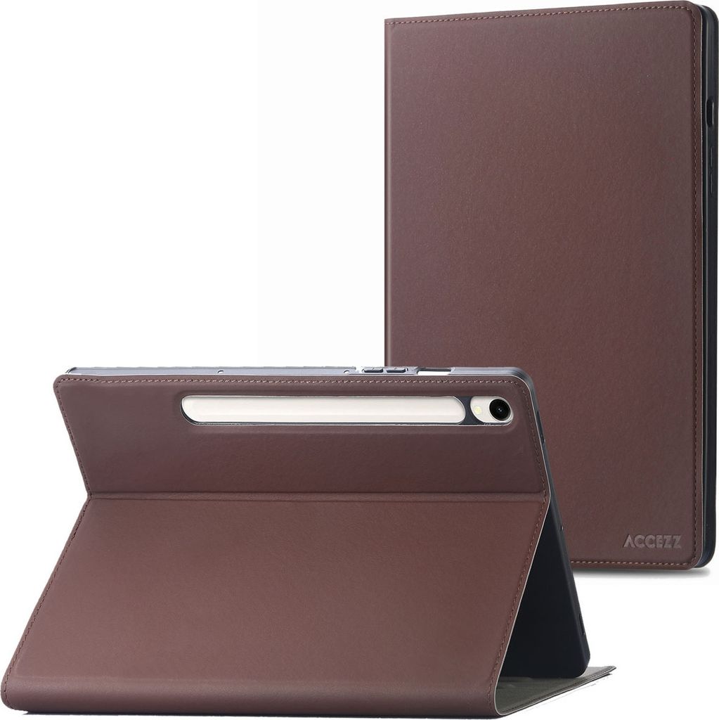 Accezz Classic Klapphülle Samsung Galaxy Tab S9 11.0 Zoll / Tab S10 FE / S9 FE 10.9 Zoll - Braun