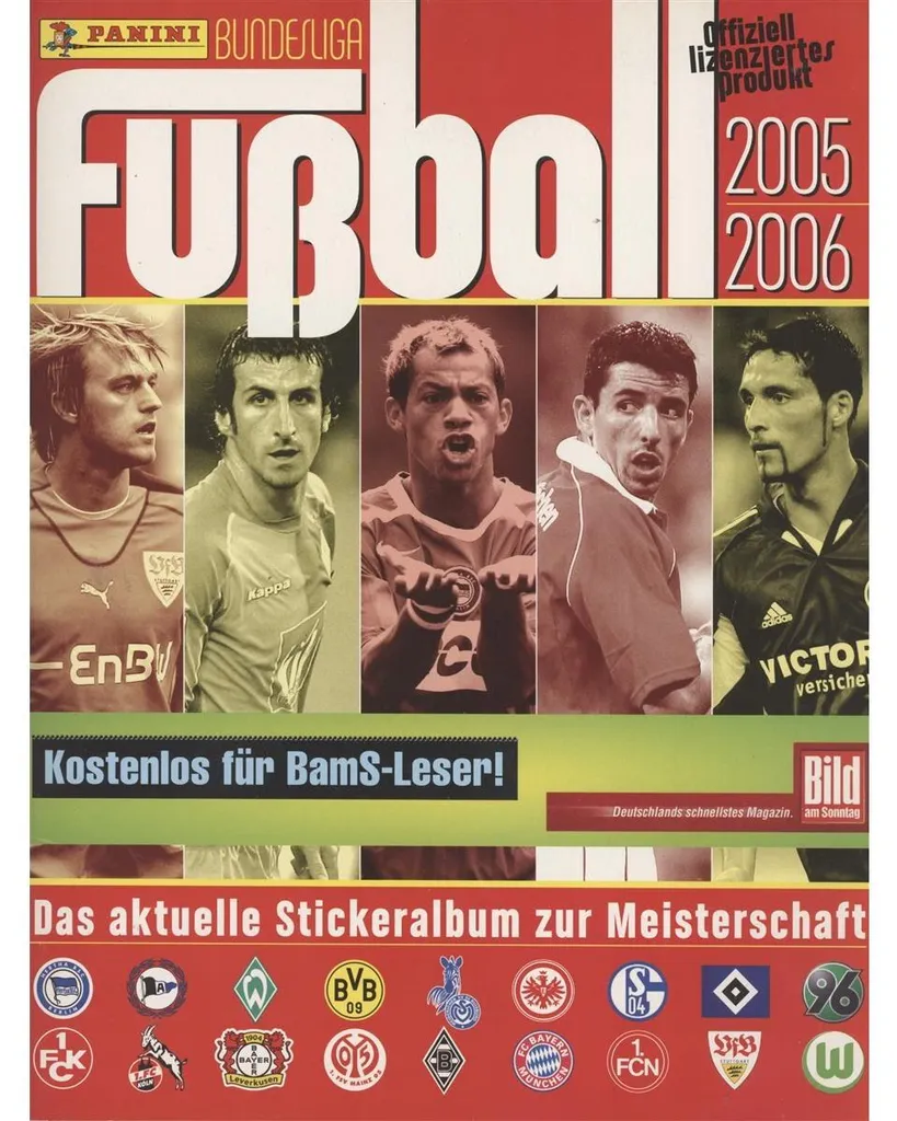 Album Panini Bundesliga 05/06 pour Protéger vos Stickers de Collection