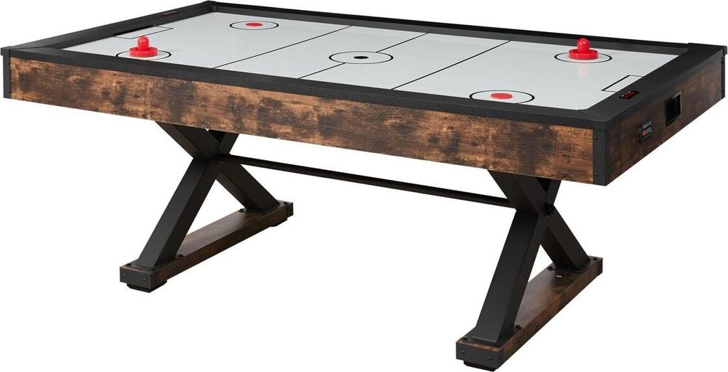 214 cm Air Hockey Table Air Powered Arcade Table Electronic Scorer Pushers