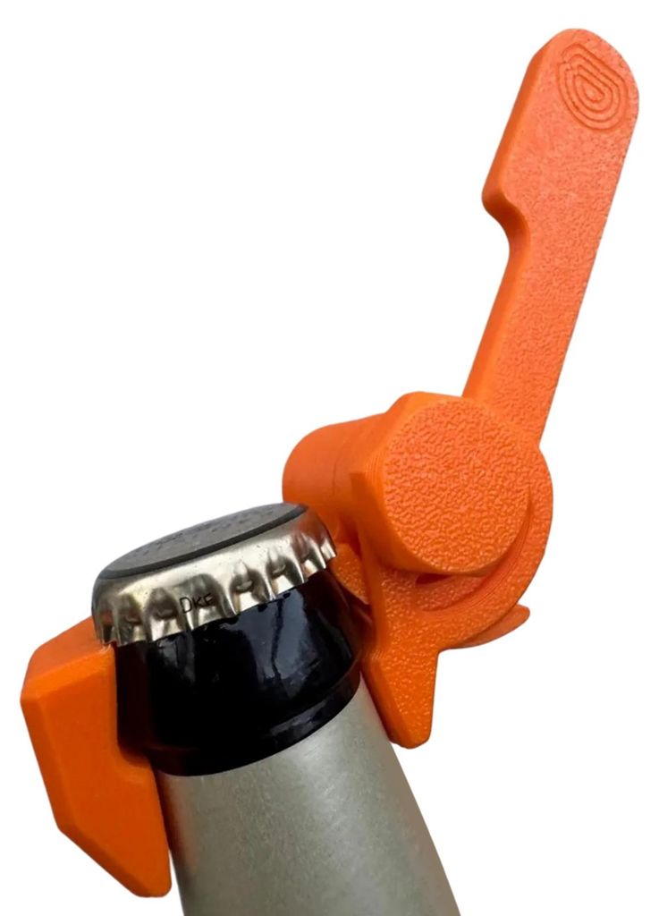 Tragbarer Flaschenöffner mit Hebelmechanismus, ideal zum Entfernen von Kronkorken aus Glasflaschen. Leichtes und unverzichtbares Küchenutensil f...