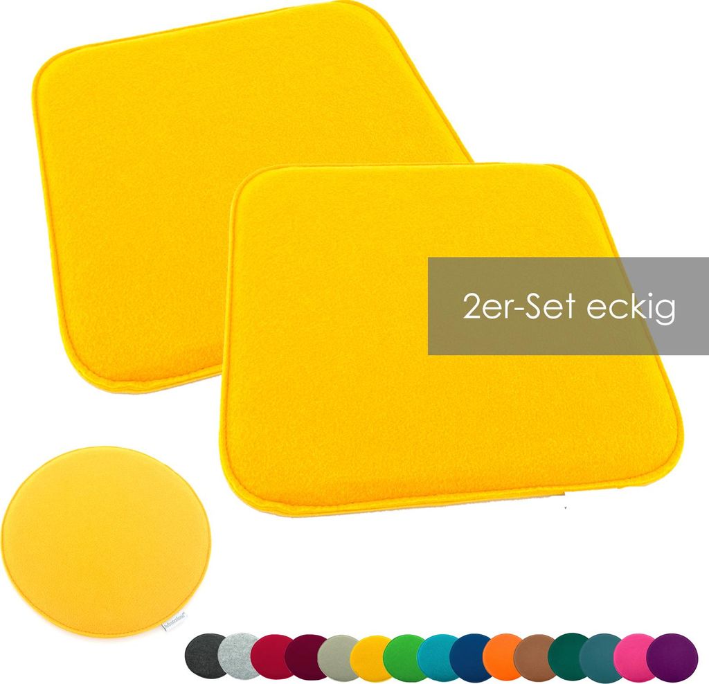 heimtexland ® Sitzkissen Set Filz Stuhlkissen Stuhlauflage Produktbild 