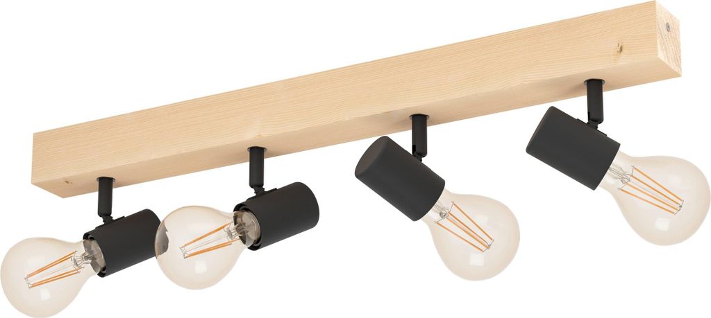 TOWNSHEND 3 Spot - L63 x B5 cm - braun, schwarz - 4X60W exkl. - IP20