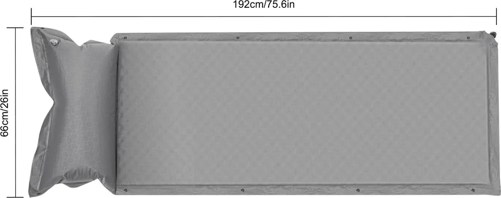 Fini le mal de dos : matelas auto-gonflant gris - Installation facile
