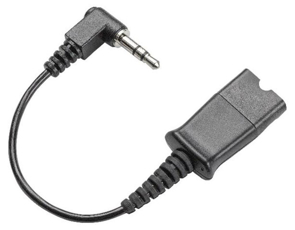 HP Poly Kábel Poly 3,5 mm na QD (3 m), Kábel, Čierna Obrázok produktu 