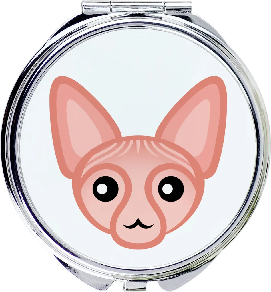Art-Dog Specchio Tascabile Sphynx - Un Simbolo di Bellezza e Mistero