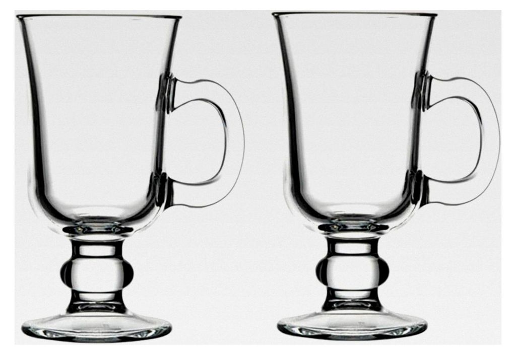 Becher für Irish Coffee, Punsch, Glühwein und heiße Schokolade, 2er Set