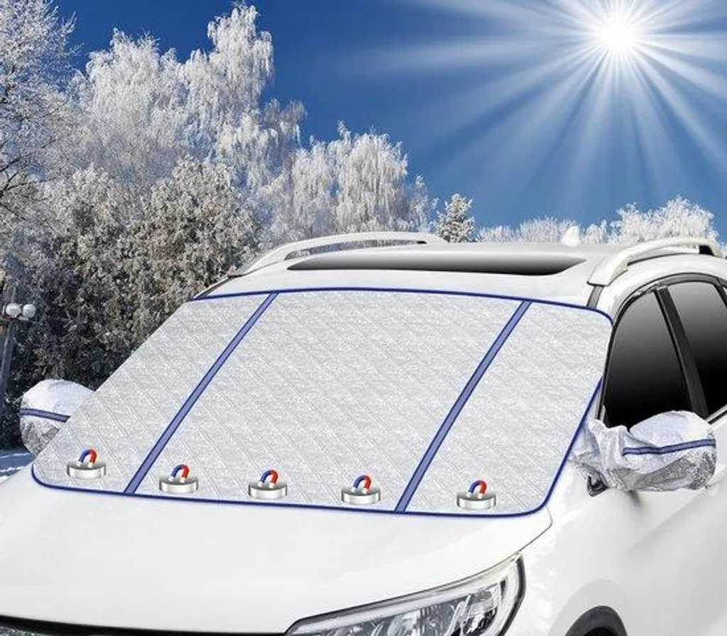 Protection de pare-brise anti-givre et chaleur voiture 105x145 cm