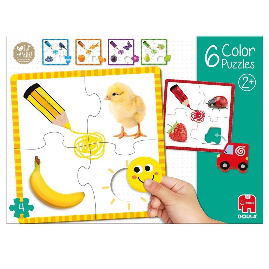Goula - 6 Color Puzzles, 30 Stück(e), Ausbildung, 2 Jahr(e) Produktbild 