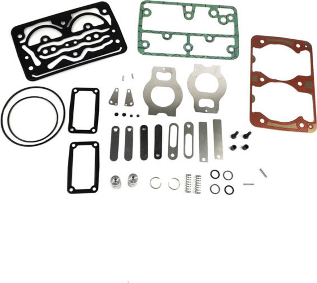 Kompressor Reparatursatz, Zylinderkopf + Dichtungen + Ventile | John-Deere | 88mm