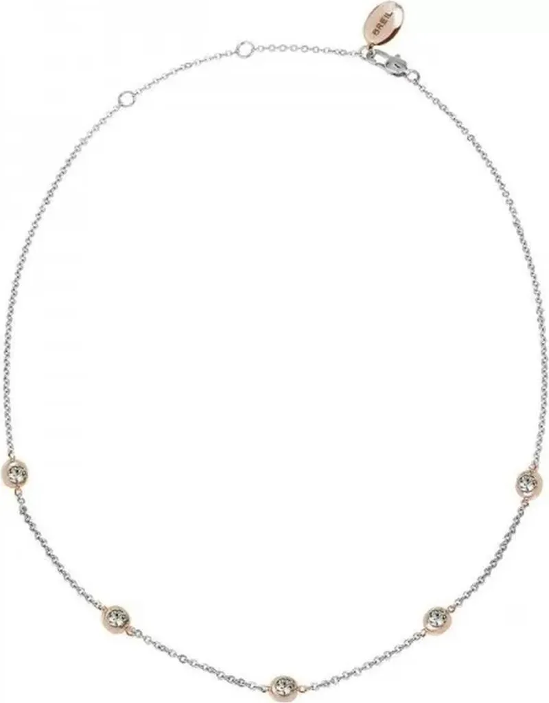Breil TJ2624 Collana Donna Sunlight 50cm Acciaio e Cristalli - Outlet