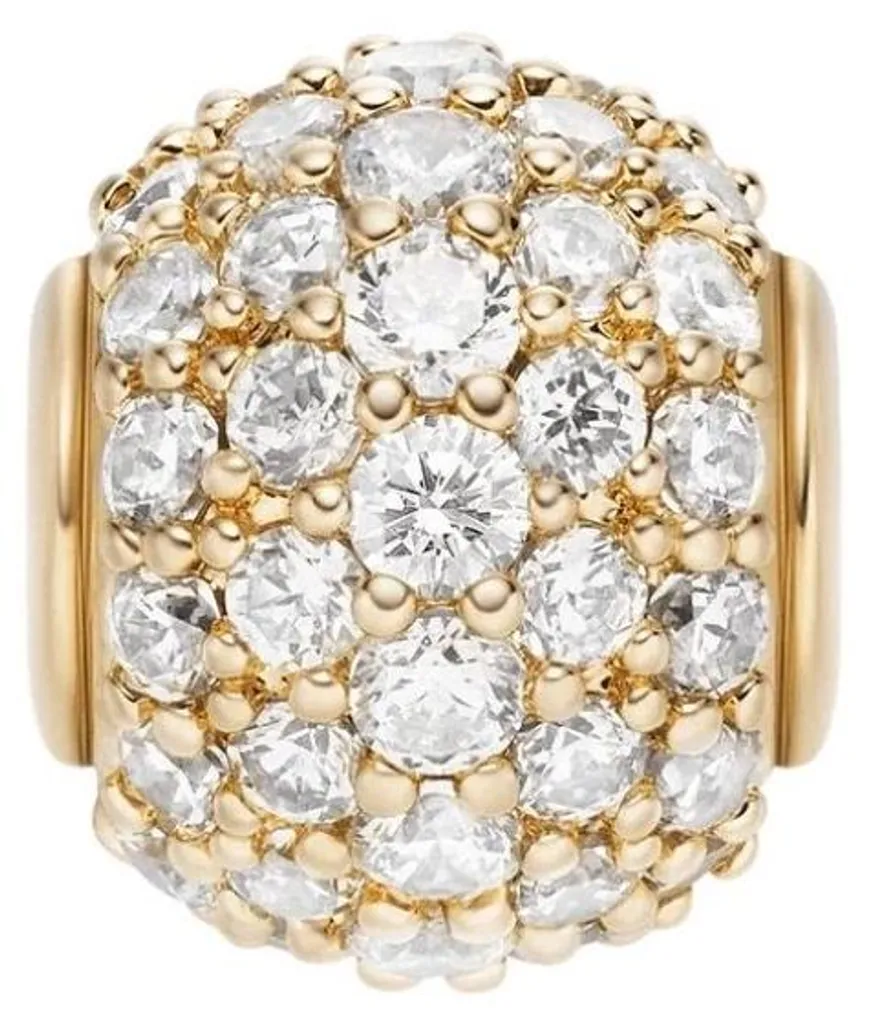 Perle plaquée or DW00400437 : sublimez vos bijoux ternes avec cristaux