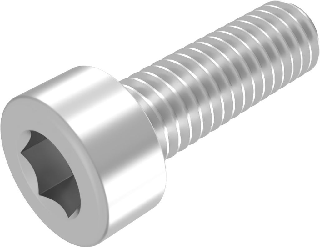 SECCARO Zylinderschraube M4 x 12 mm, Edelstahl V2A VA A2, DIN 912 / ISO 4762, Innensechskant, Vollgewinde, 20 Stück