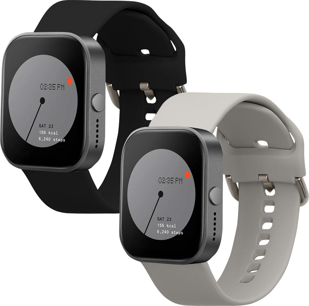 kwmobile 2x Sportarmband kompatibel mit CMF by Nothing Watch Pro (D395) Armband - Fitnesstracker Band Set aus TPU Silikon