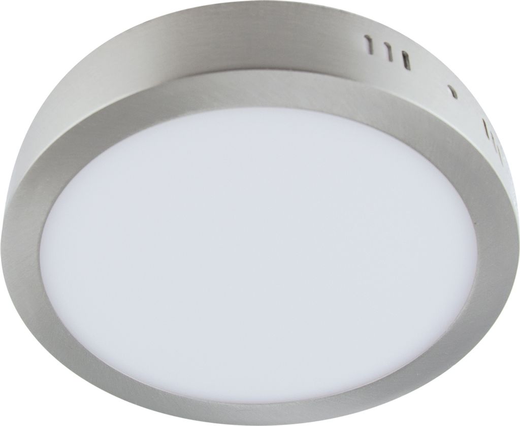 Stropní svítidlo LED hliníkové D: 30 cm kulaté chrom matně Obrázek produktu 