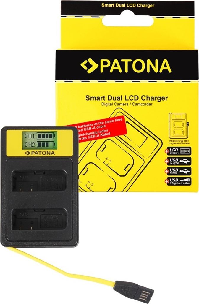 Smart Dual LCD USB Ladegerät für Nikon EN-EL14 ENEL14 D3100 D3200 D5100 D5200 D5300