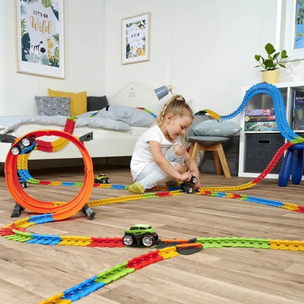 Smoby FleXtreme Superlooping Set Multicolore de 23 Pièces de Construction - 34